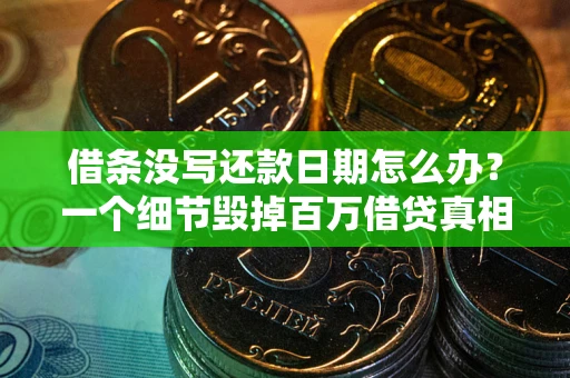 北京借条没写还款日期怎么办？一个细节毁掉百万借贷真相