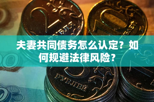 北京夫妻共同债务怎么认定？如何规避法律风险？