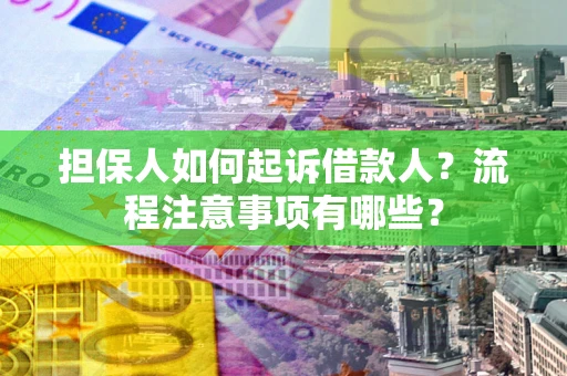 北京担保人如何起诉借款人？流程注意事项有哪些？